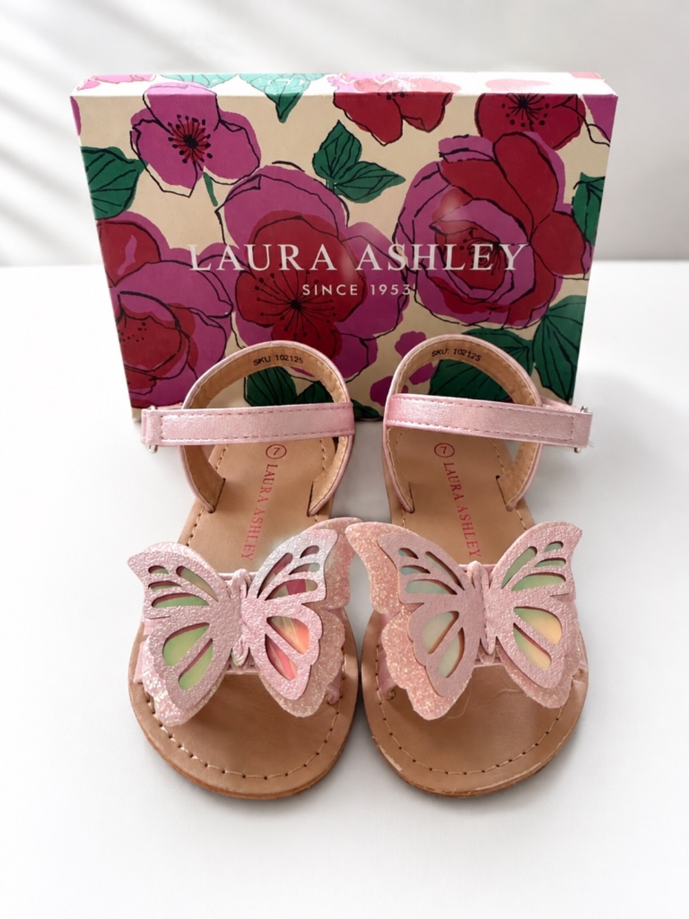 Butterfly Toddler Sandals - Size 7